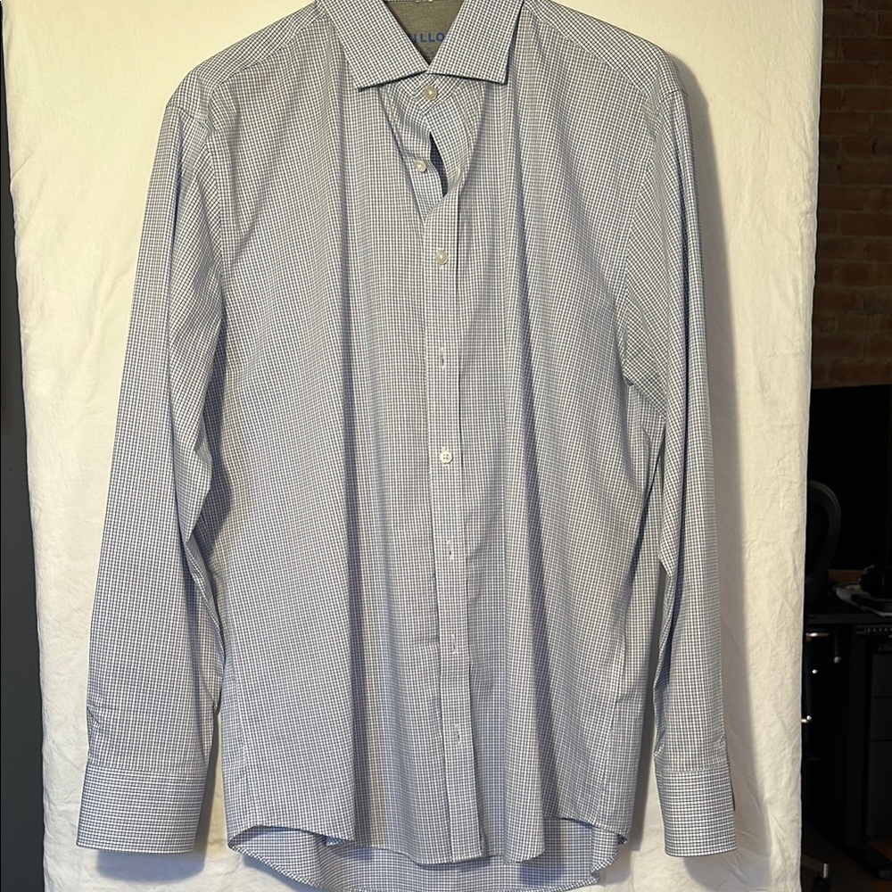 Twillory Trim Fit Dress Shirt with Classic Collar